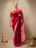 Paithani Brocade Aashawali gap Flower Border