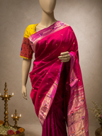 Paithani Brocade Aashawali gap Flower Border