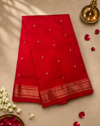Handloom Traditional Pallu with Traditional Border