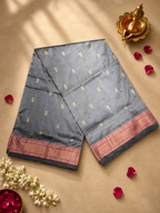 Traditional Border with Self Fancy Pallu all over Butta