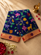 Resham All-over Flower Border with Body