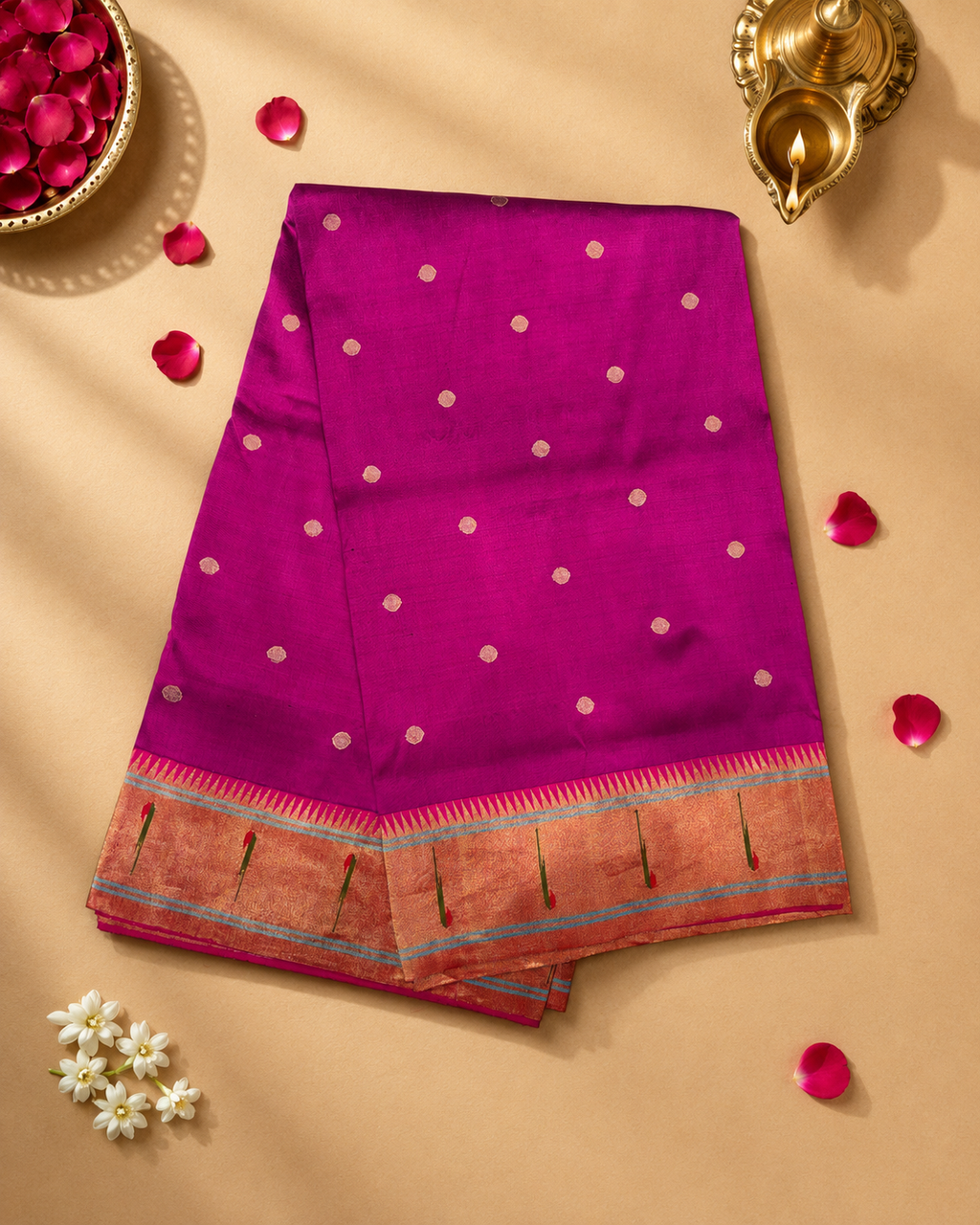 Handloom Single Muniya Regular Pallu