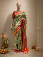 Paithani Traditional Cora Material All-Over Fancy Saree