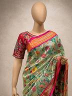 Paithani Traditional Cora Material All-Over Fancy Saree