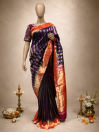 Paithani with Muniya Border, Full-Body Lining and Temple Fancy Pallu
