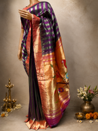 Paithani with Muniya Border, Full-Body Lining and Temple Fancy Pallu