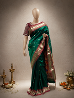 Traditional Border Paithani with Fancy Pallu