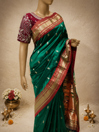 Traditional Border Paithani with Fancy Pallu