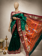 Traditional Border Paithani with Fancy Pallu