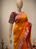 Handloom Muniya Brocade Paithani Designer Pallu