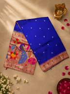 Paithani Brocade Skirt Border with One-Side Skirt, One-Side Muniya and Fancy Pallu