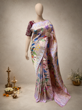 Paithani All-Over Brocade Zari with Temple and Muniya Border and Fancy Pallu