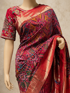 Paithani with Muniya Border, All-Over Patola Design and Traditional Brocade Pallu