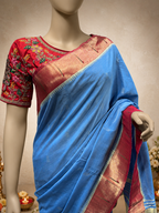 Cotton Muniya Brocade Paithani with Fancy Pallu