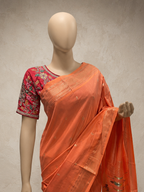 Traditional Border Cotton Paithani with Traditional Pallu