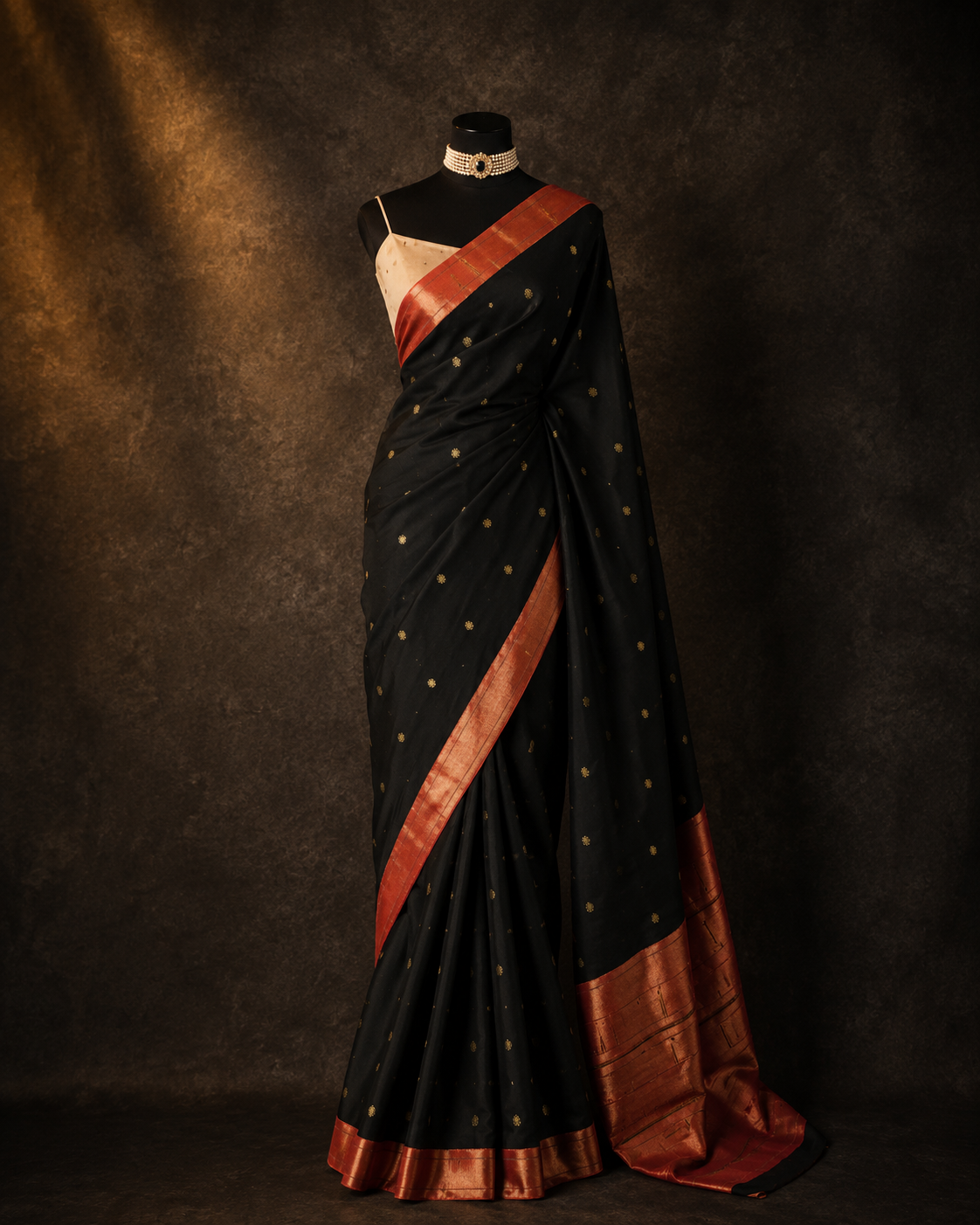 * Handloom Brocade Paithani