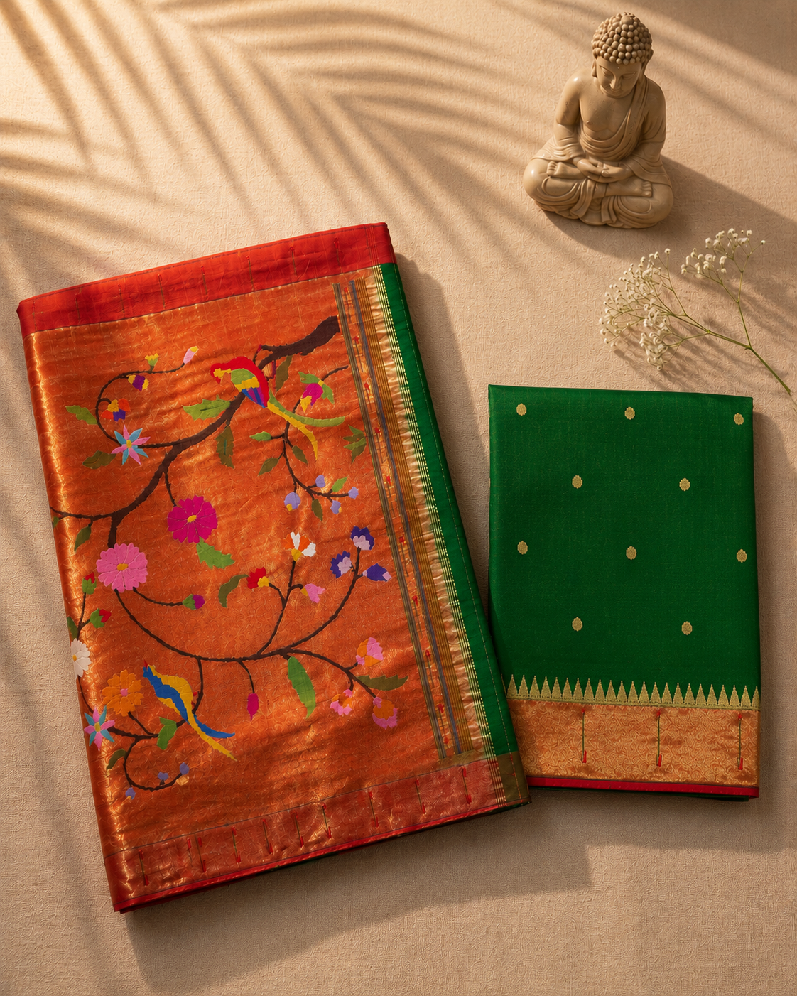 Brocade Paithani half all over Brocade Handloom Paithani