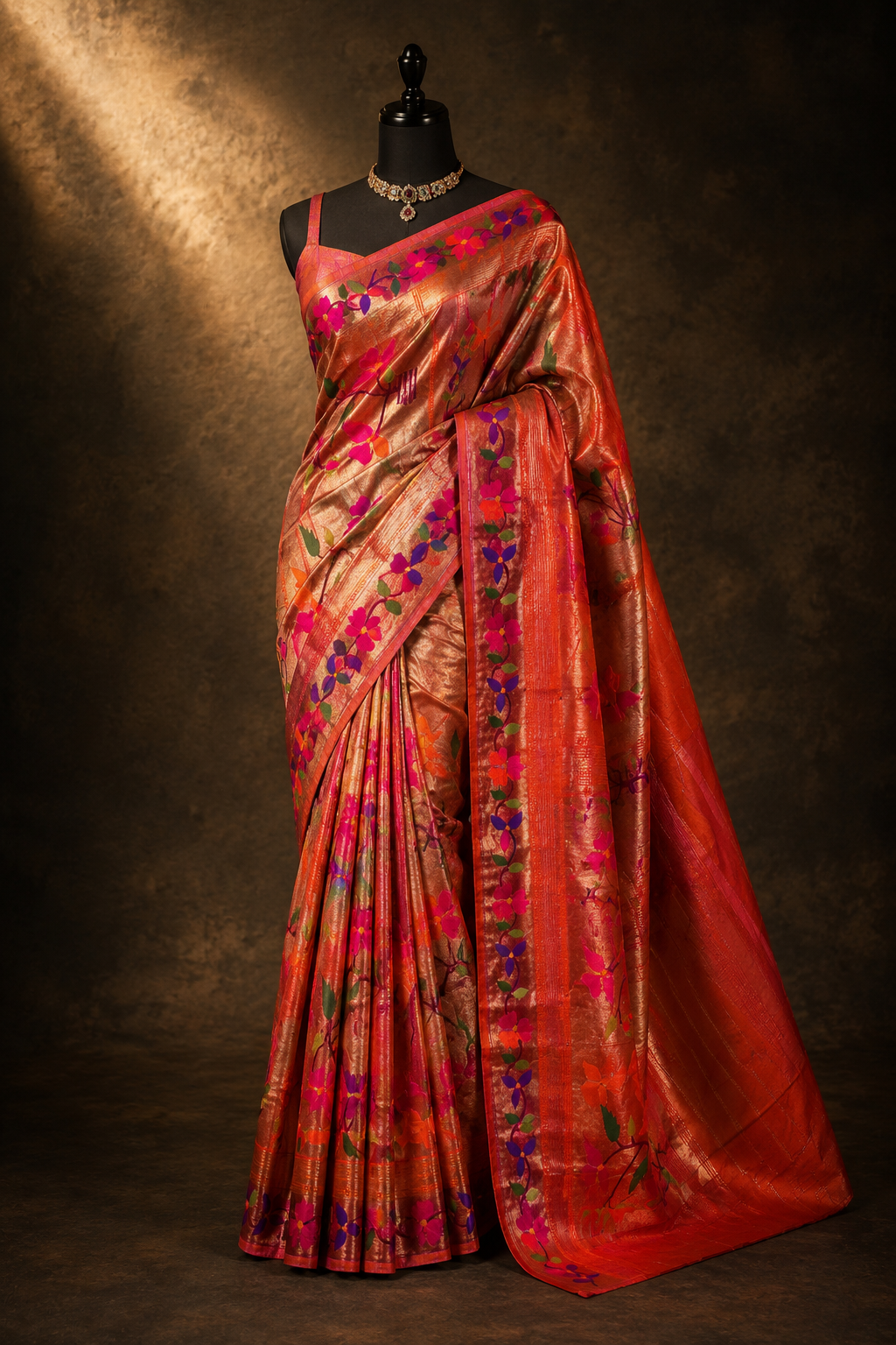 Handloom Brocade Small Flower Border