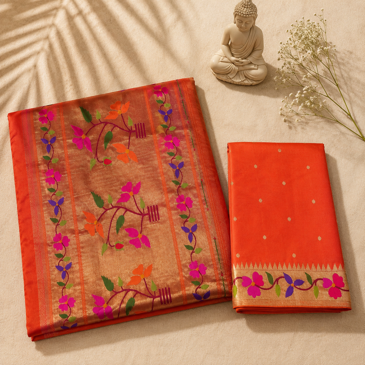 Handloom Brocade Small Flower Border