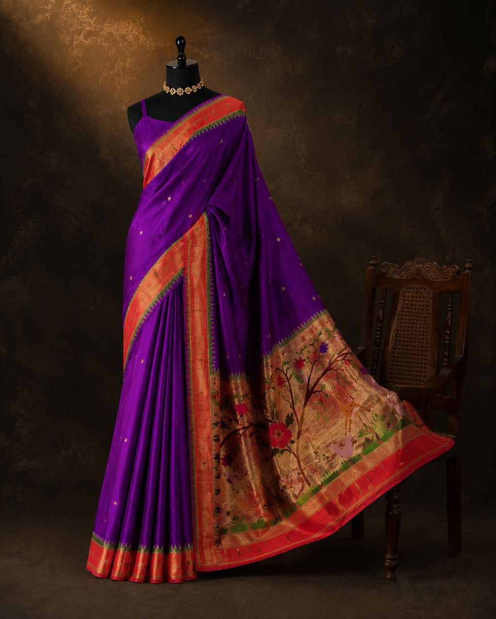 Skirt Border Brocade Handloom Paithani