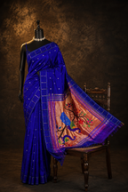 Traditional Handloom Paithani Self Color