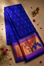 Traditional Handloom Paithani Self Color