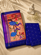 Traditional Handloom Paithani Self Color