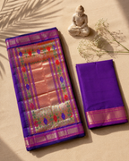 Traditional Yeola Paithani with Tawa Pallu
