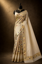 Aashawali Handloom Flower Gap Border