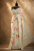 Traditional Silver Saree