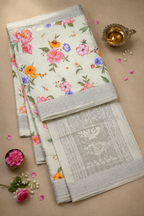 Traditional Silver Saree