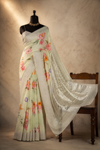 Traditional Silver Saree