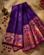 Hand + Machine Brocade Paithani