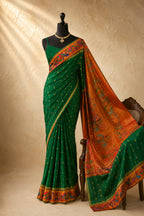 Pure Silk Brocade Paithani all over Butti