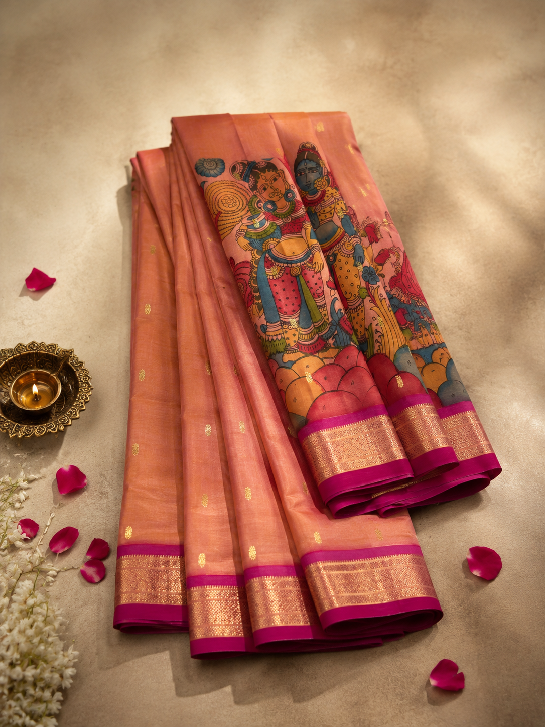 Traditional Border Kalamkari Design