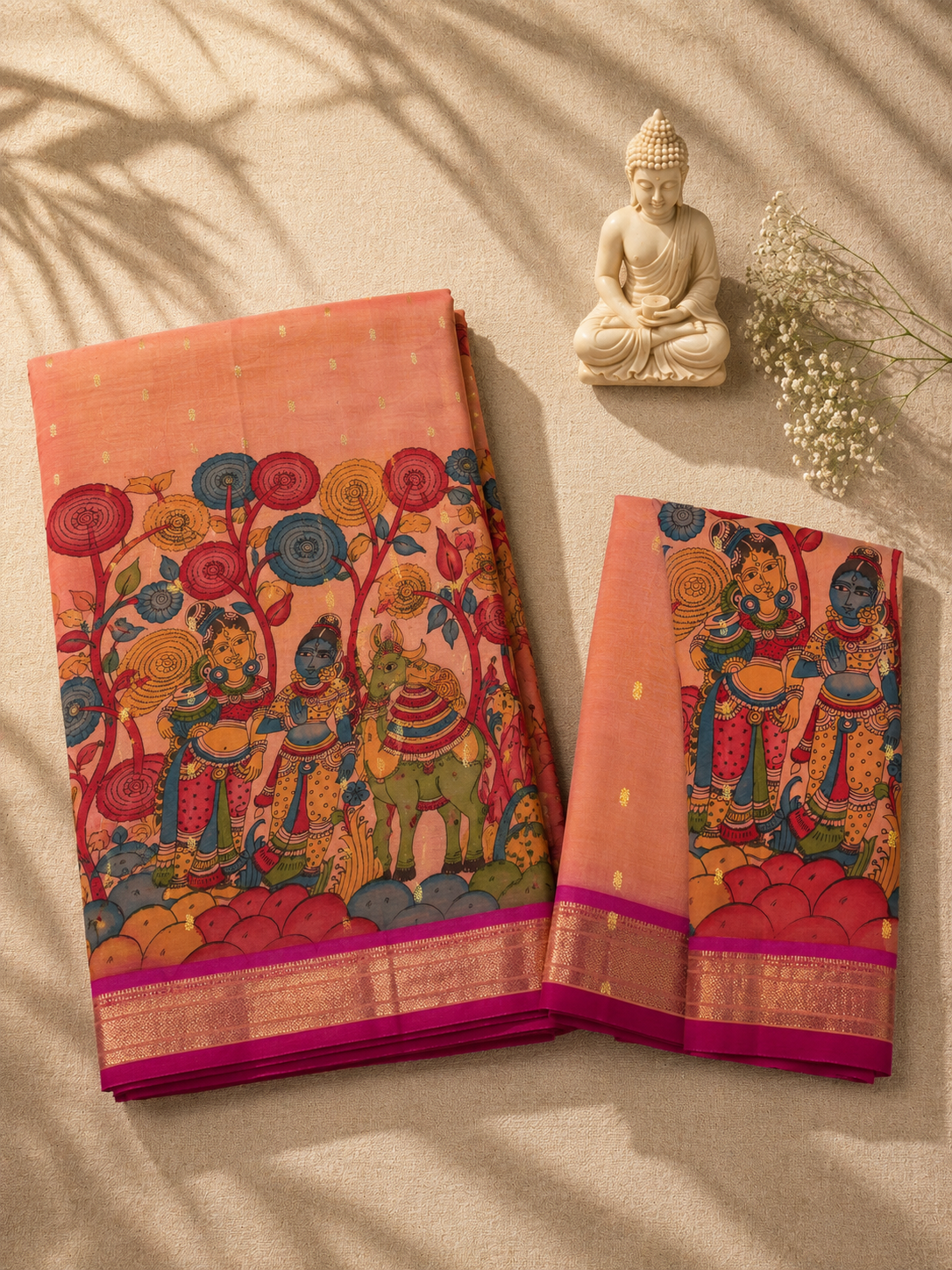 Traditional Border Kalamkari Design