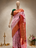 Triple Muniya Jamdani  Work Handloom Paithani