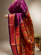 South Kalanjali all over Butti Silk Border