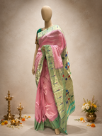 South Muniya all over Lining Rich Pallu Pure Silk