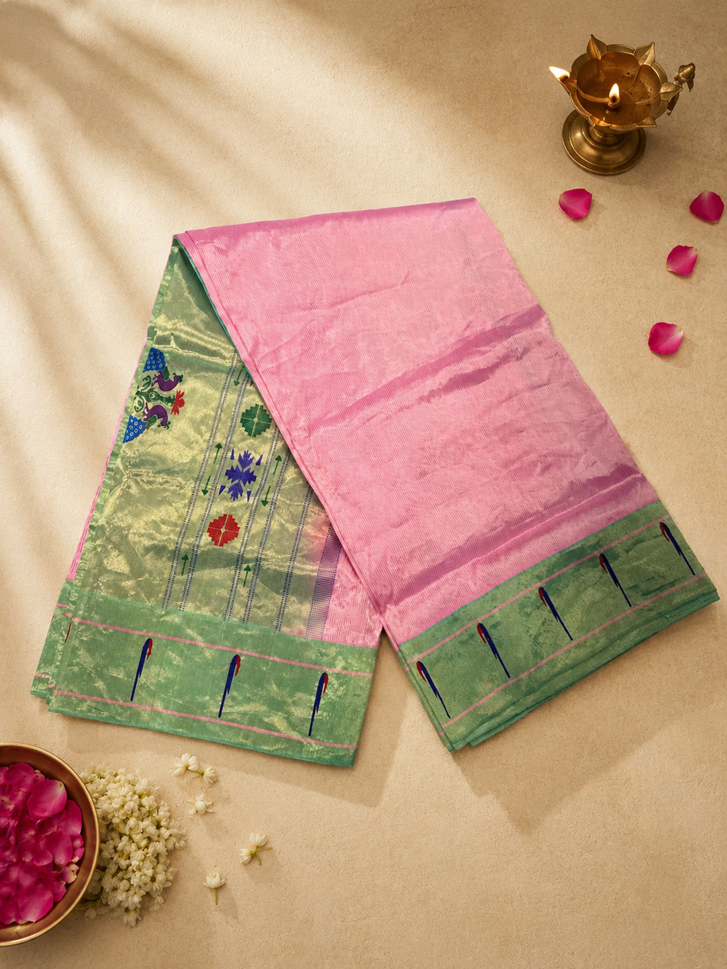 South Muniya all over Lining Rich Pallu Pure Silk
